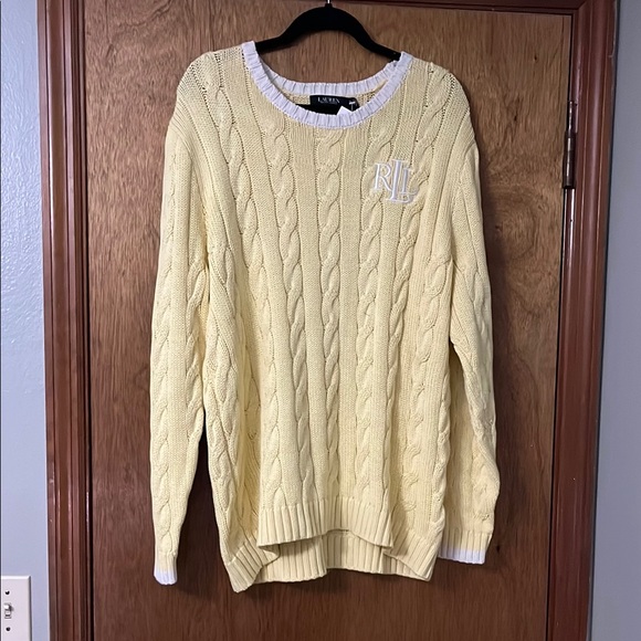 Yellow Cable Knit Sweater - Picture 2 of 7